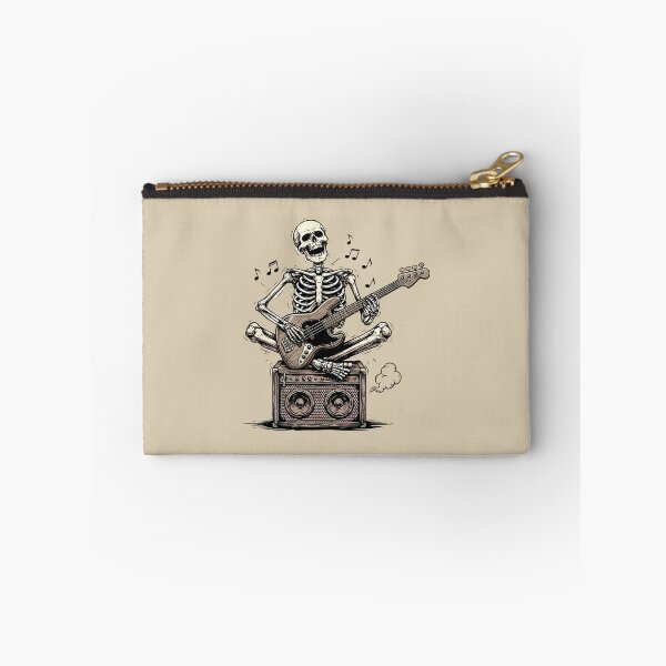 Item preview, Skeleton Playing Bass Guitar - Bass Player Humor designed and sold by Art-Arcade6.