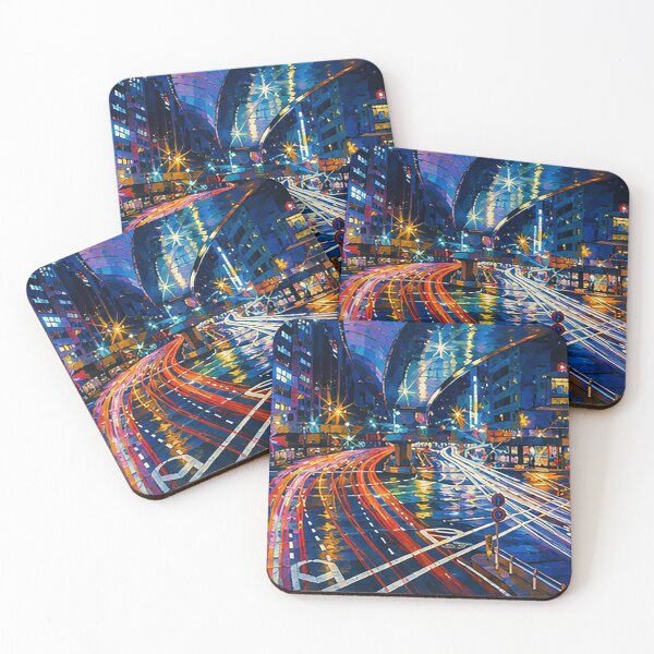 Item preview, Light City Night Painting designed and sold by Satyabenjamin.