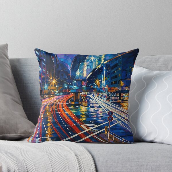 Item preview, Light City Night Painting designed and sold by Satyabenjamin.
