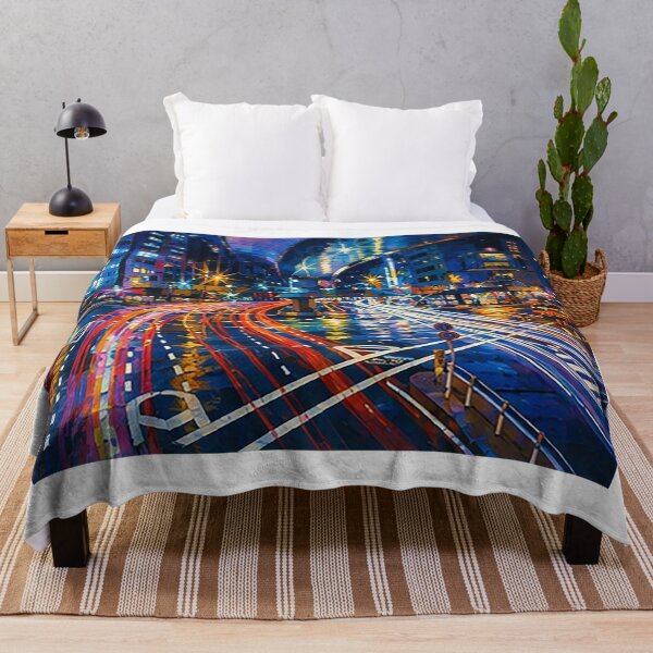Item preview, Light City Night Painting designed and sold by Satyabenjamin.