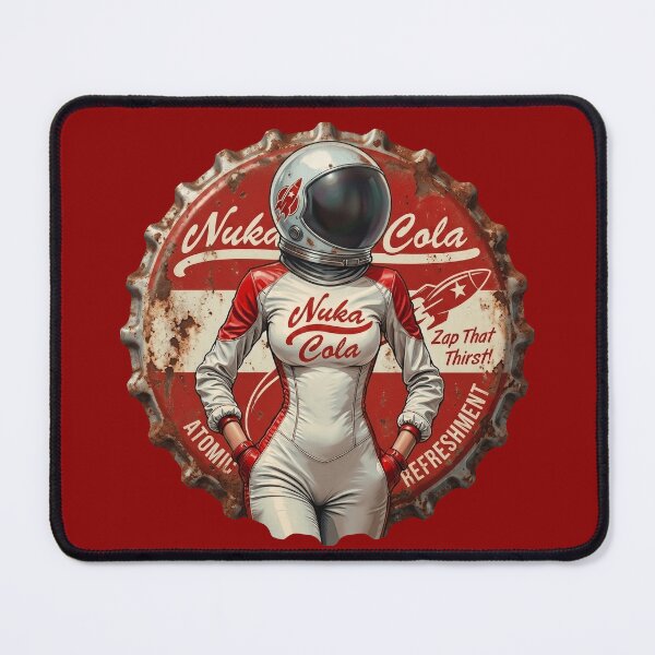 Item preview, Nuka Retro Spacewoman Bottle Cap designed and sold by Fictional Ink Society.