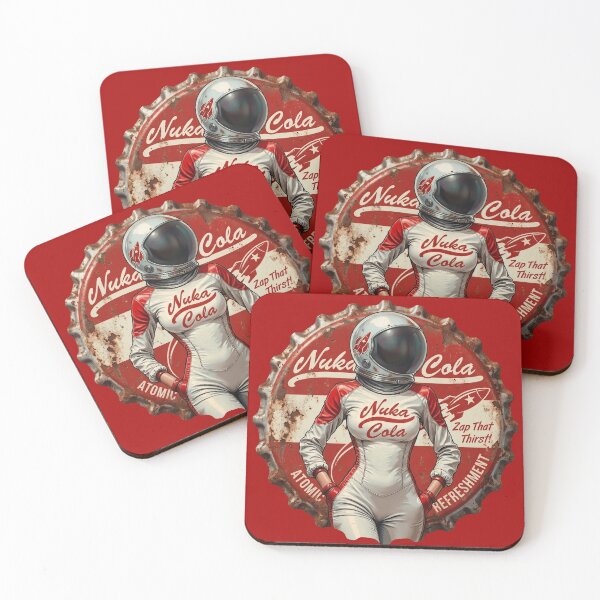 Item preview, Nuka Retro Spacewoman Bottle Cap designed and sold by Fictional Ink Society.