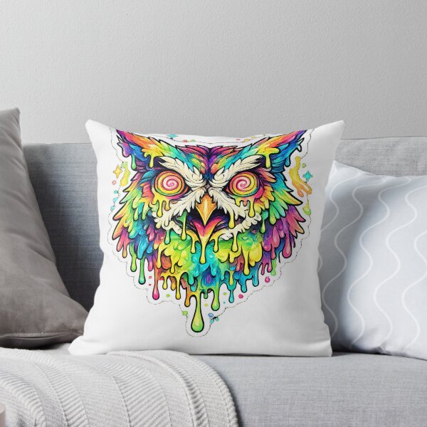 Item preview, Psychedelic Trippy Melting Owl  designed and sold by Jaideep Walia.