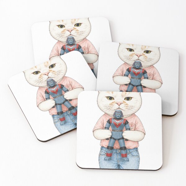 Item preview, Cat with Giant Robo Toy designed and sold by Komatoya.