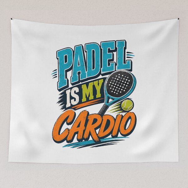 Item preview, Padel Is My Cardio Funny Retro Sport designed and sold by Mr Lee.