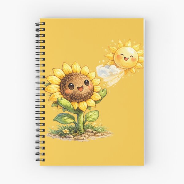 Item preview, Chibi Sunflower Illustration – Cute Sun-Chasing Flower with Sunburst Petals Art designed and sold by MagicMakerPh.