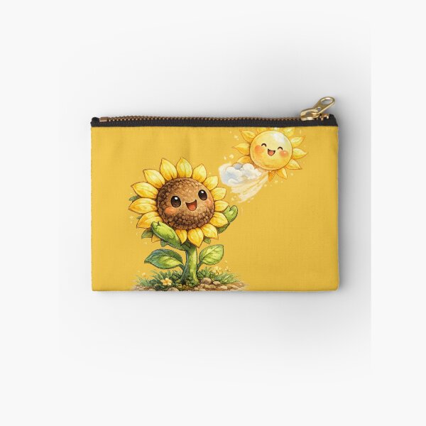 Item preview, Chibi Sunflower Illustration – Cute Sun-Chasing Flower with Sunburst Petals Art designed and sold by MagicMakerPh.