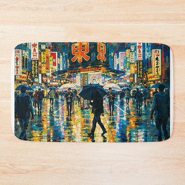 Item preview, Busy Road Rain Painting  designed and sold by Satyabenjamin.