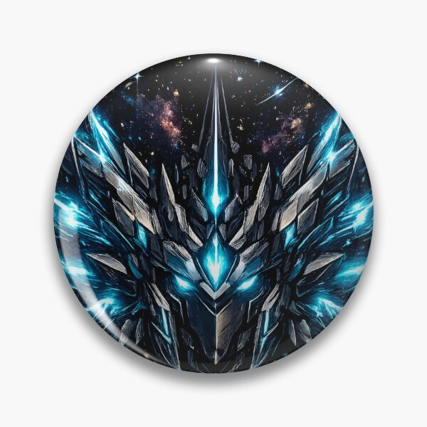 Item preview, Mecha Valkyrie Helmet with Ice Blue Wings designed and sold by RiteshCenter .