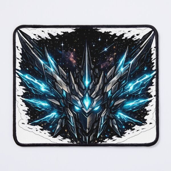 Item preview, Mecha Valkyrie Helmet with Ice Blue Wings designed and sold by RiteshCenter .