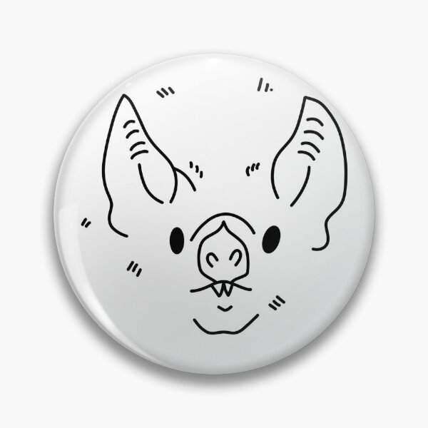 Item preview, Minimalist vampire bat face designed and sold by Bloom & Stick.