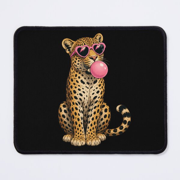 Item preview, Leopard Bubblegum Sunglasses Funny Animal Teen designed and sold by Funny Vintage Stickers And T-Shirts.