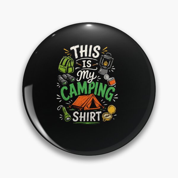 Item preview, This Is My Camping Shirt Funny Outdoor Adventure Camper Design designed and sold by msaloyach.