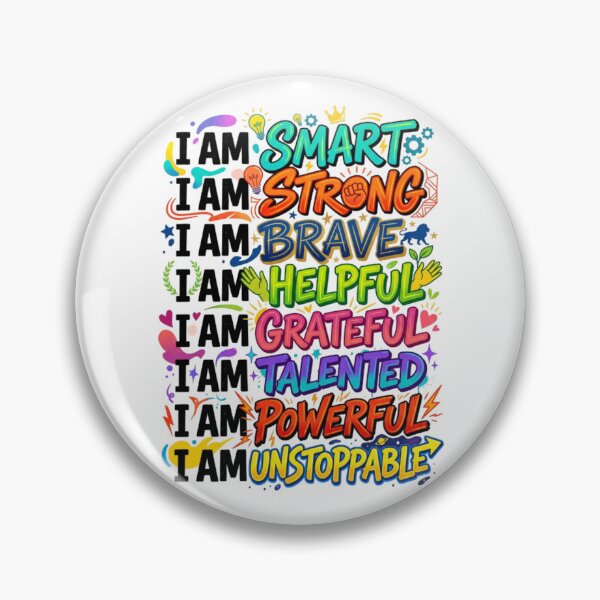 Item preview, I Am Affirmations Collage – Motivational Typography Tee designed and sold by Artify24.