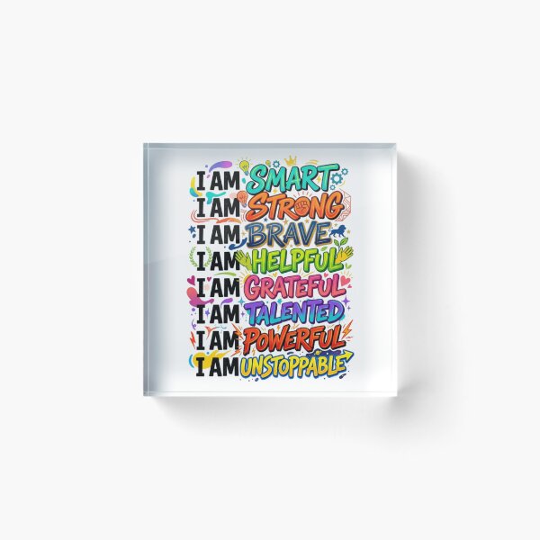 Item preview, I Am Affirmations Collage – Motivational Typography Tee designed and sold by Artify24.