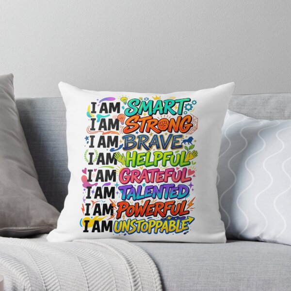 Item preview, I Am Affirmations Collage – Motivational Typography Tee designed and sold by Artify24.