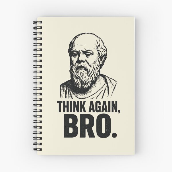 Item preview, Think Again, Bro. - Funny Socrates Philosophy Humor Design (Socrates Meme Collection). designed and sold by SaraSumi.