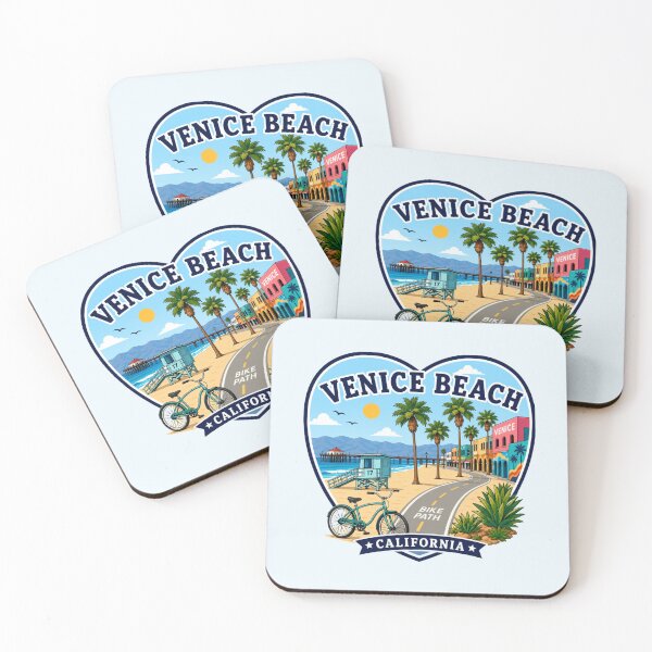 Item preview, Venice Beach,, California Heart Shape Design designed and sold by Myra365Art.