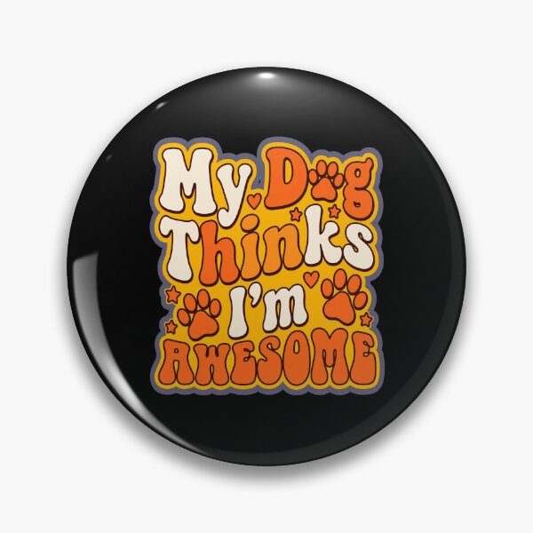 Item preview, My Dog Thinks I am Retro Wavy Graphic designed and sold by Dmo3HarkoArt.