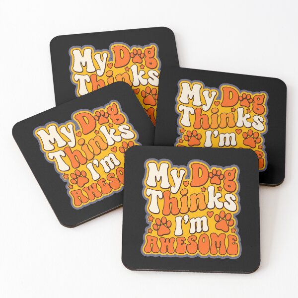 Item preview, My Dog Thinks I am Retro Wavy Graphic designed and sold by Dmo3HarkoArt.