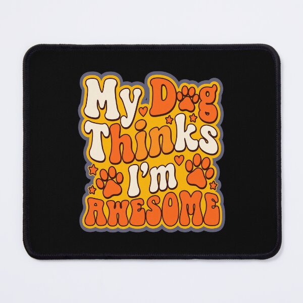 Item preview, My Dog Thinks I am Retro Wavy Graphic designed and sold by Dmo3HarkoArt.