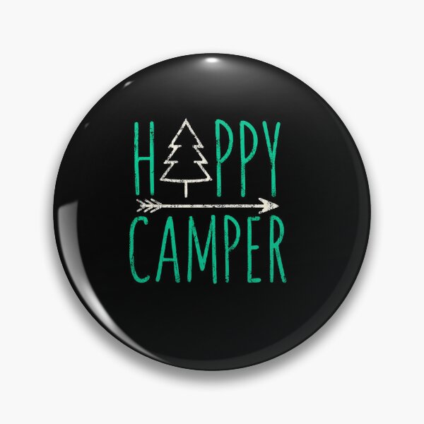 Item preview, Happy Camper Minimalist Outdoor Camping Nature Lover Design designed and sold by msaloyach.