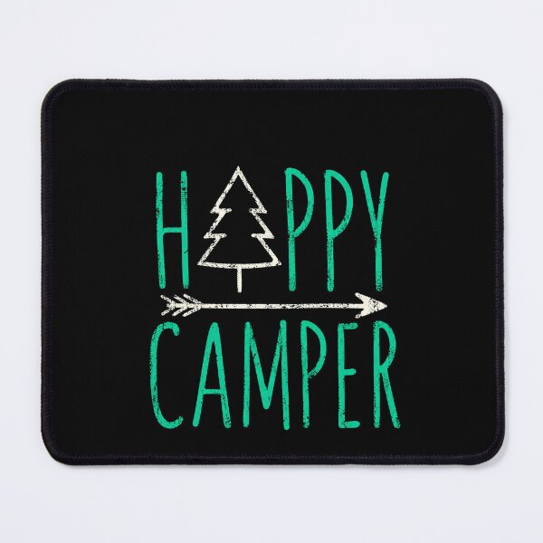 Item preview, Happy Camper Minimalist Outdoor Camping Nature Lover Design designed and sold by msaloyach.