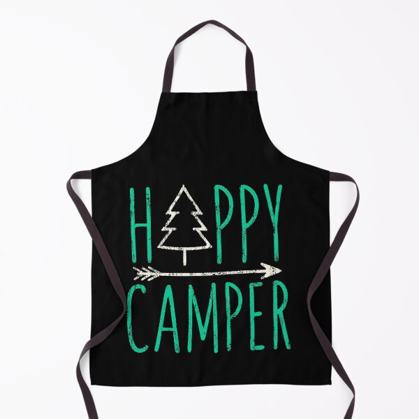 Item preview, Happy Camper Minimalist Outdoor Camping Nature Lover Design designed and sold by msaloyach.