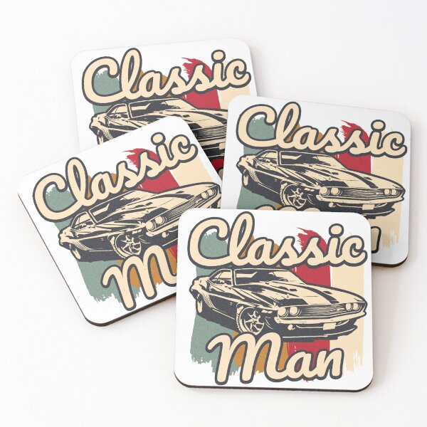 Item preview, Classic Man Vintage Muscle Car Retro Typography designed and sold by DjFreeq.