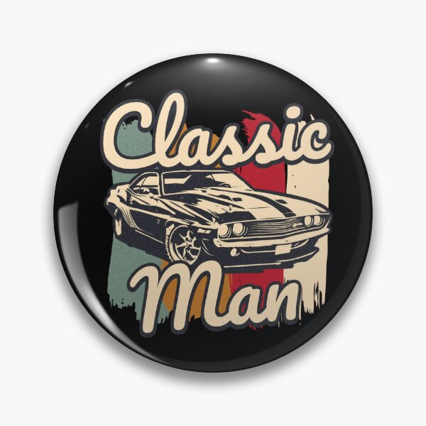 Item preview, Classic Man Vintage Muscle Car Retro Typography designed and sold by DjFreeq.