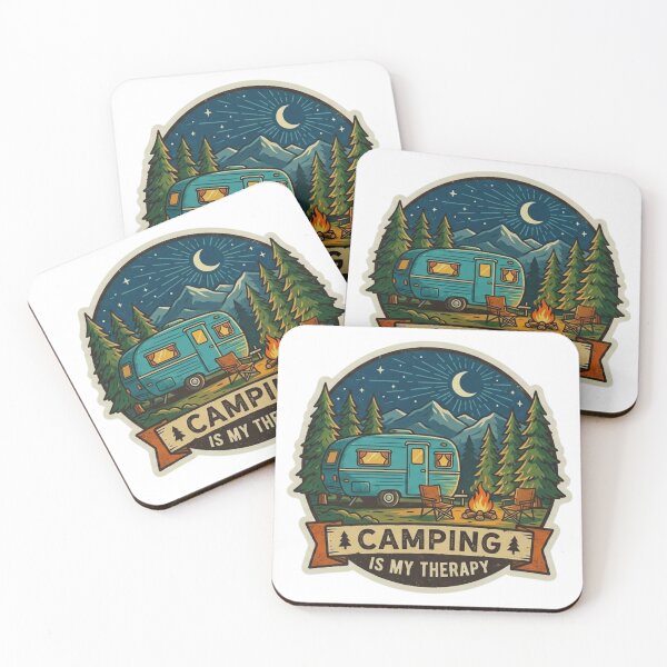 Item preview, Cozy Forest Camping Sticker designed and sold by GabeMountainArt.