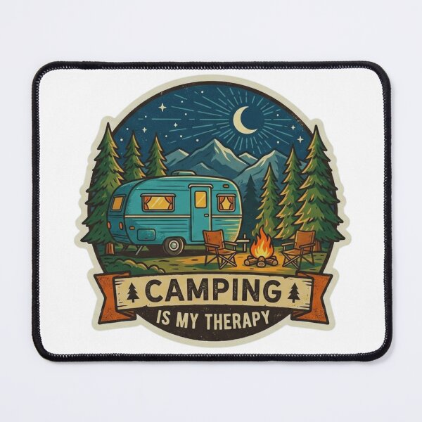 Item preview, Cozy Forest Camping Sticker designed and sold by GabeMountainArt.