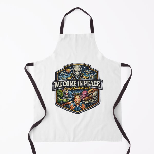 Aperçu de l'œuvre We Come In Peace | Shield créée et vendue par monolithstudio.
