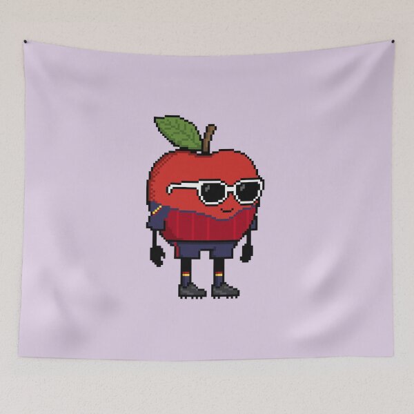 Item preview, Apple Pixel in a Soccer Uniform 25 designed and sold by White Rim Mates.