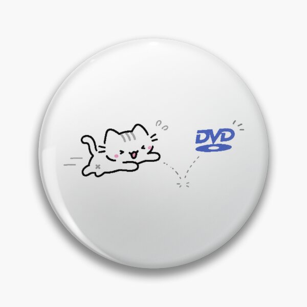 Item preview, Cute Cat Chasing DVD Logo Y2K Retro Internet Nostalgia designed and sold by TrxshWear.