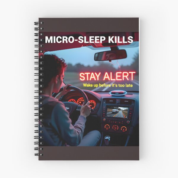 Item preview,  Anti-Drowsy Driving Gadget Poster: Funny Wake Up Call Car Slogan Campaign, designed and sold by Creative-RE.