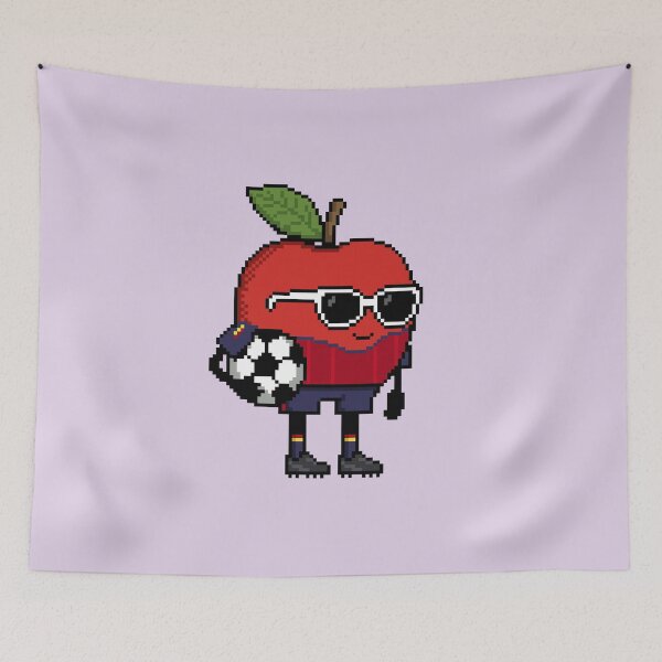 Item preview, Apple Pixel in a Soccer Uniform 26 designed and sold by White Rim Mates.