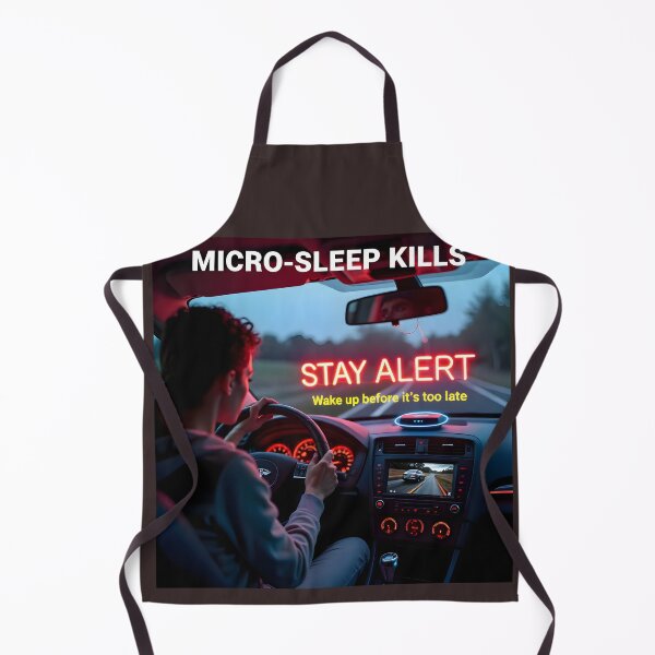 Item preview, Anti-Drowsy Driving Gadget Poster: Funny Wake Up Call Car Slogan Campaign, designed and sold by Creative-RE.