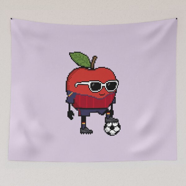 Item preview, Apple Pixel in a Soccer Uniform 27 designed and sold by White Rim Mates.