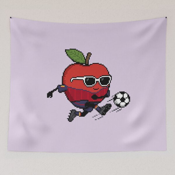 Item preview, Apple Pixel in a Soccer Uniform 28 designed and sold by White Rim Mates.