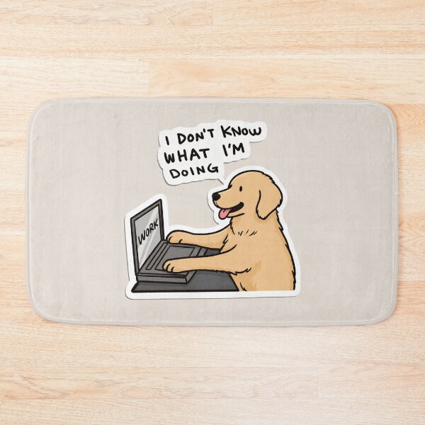 Item preview, Dog At Work With Clueless Smile designed and sold by kelvinmunene13.