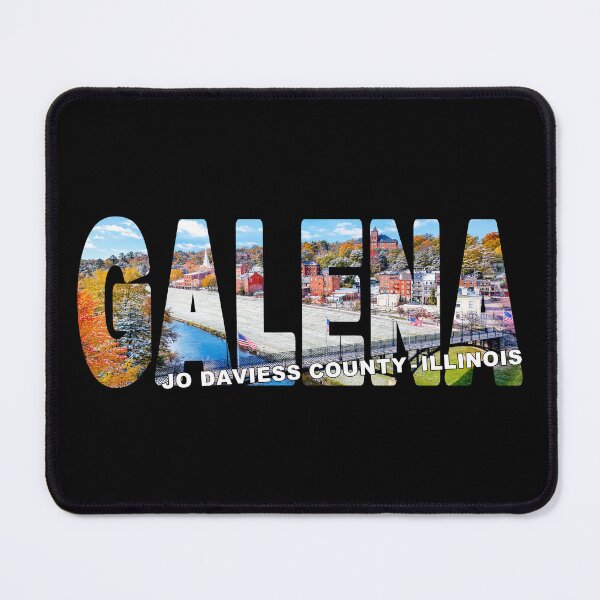 Item preview, GALENA Jo Daviess County Illinois - Historic Town Fall Snow Sunny Day designed and sold by Adam Gormley.