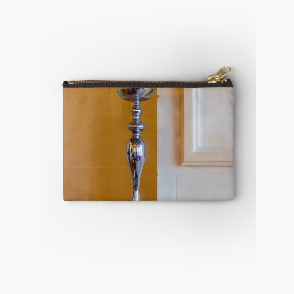 Item preview, Elegant Silver Candlestick on Stone Mantel — Modern Interior Fireplace Decor Accent designed and sold by Nmallia.