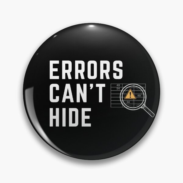 Item preview, Errors Can't Hide Funny Auditor T-Shirt | Accounting Accuracy Quote for Finance Professionals designed and sold by FCA SIR MERCH .