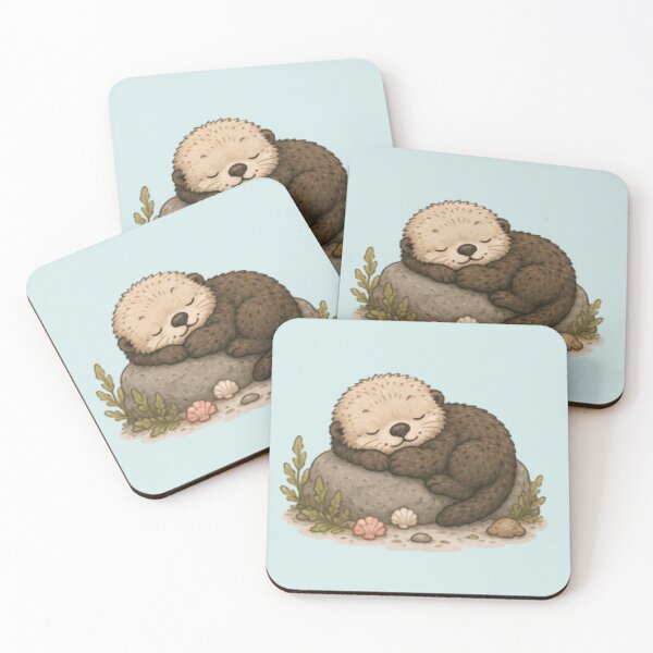 Item preview, Sleepy Sea Otter Pup designed and sold by MellowMunchkins.