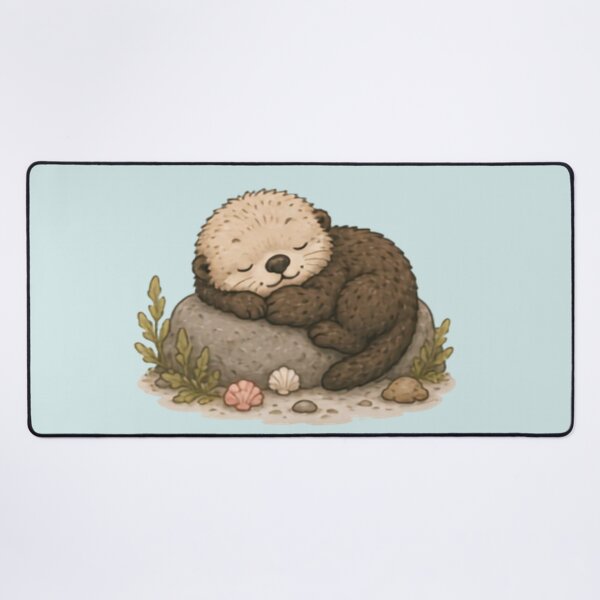 Item preview, Sleepy Sea Otter Pup designed and sold by MellowMunchkins.