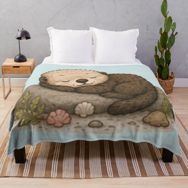 Item preview, Sleepy Sea Otter Pup designed and sold by MellowMunchkins.