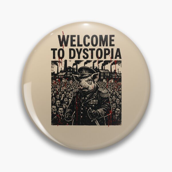 Item preview, WELCOME TO DYSTOPIA – Same Pigs New Trough Orwellian Streetwear designed and sold by Go Easy Apparel.