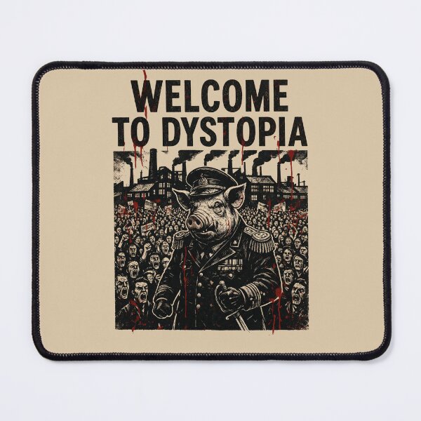 Item preview, WELCOME TO DYSTOPIA – Same Pigs New Trough Orwellian Streetwear designed and sold by Go Easy Apparel.