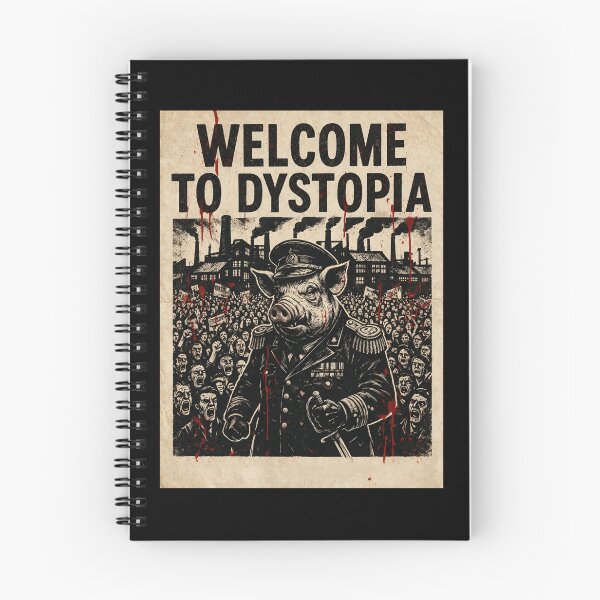 Item preview, WELCOME TO DYSTOPIA – Same Pigs New Trough Orwellian Streetwear designed and sold by Go Easy Apparel.